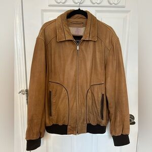 VINTAGE Trapper Original LeatherWear Tan Jacket